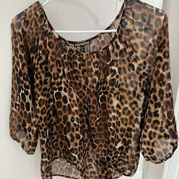 Sheer Leopard Express Top - Picture 2 of 2